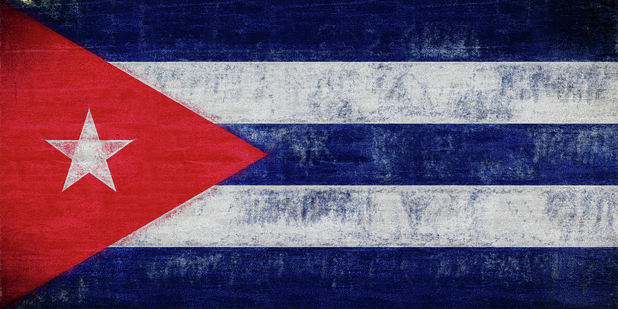 Flag of Cuba Grunge Digital Art by Roy Pedersen