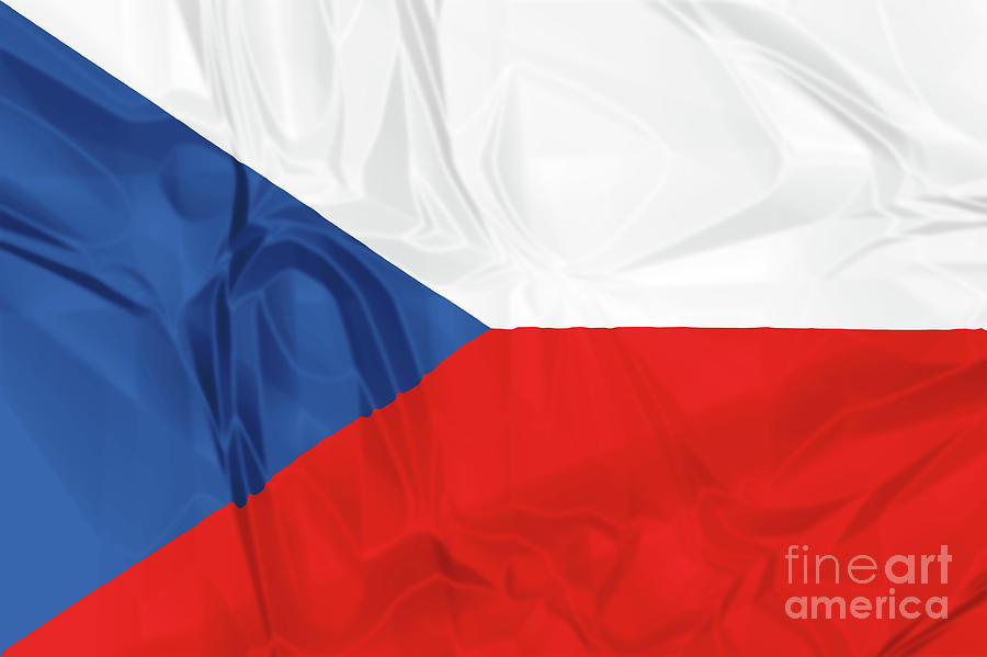 Flag of Czech Republic Photograph by Benny Marty