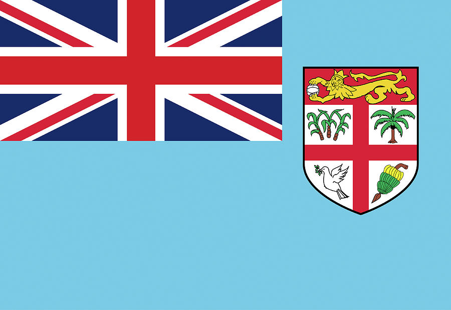 Flag of Fiji Digital Art by Roy Pedersen