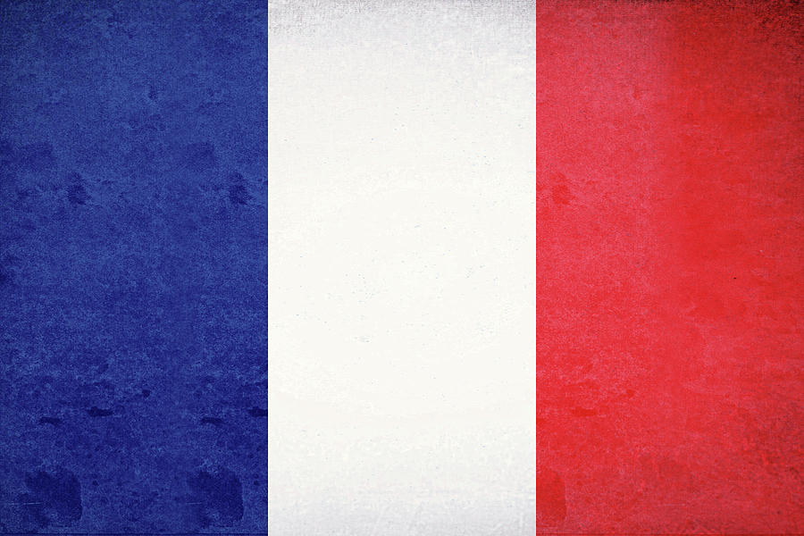 Flag of France Grunge Digital Art by Roy Pedersen