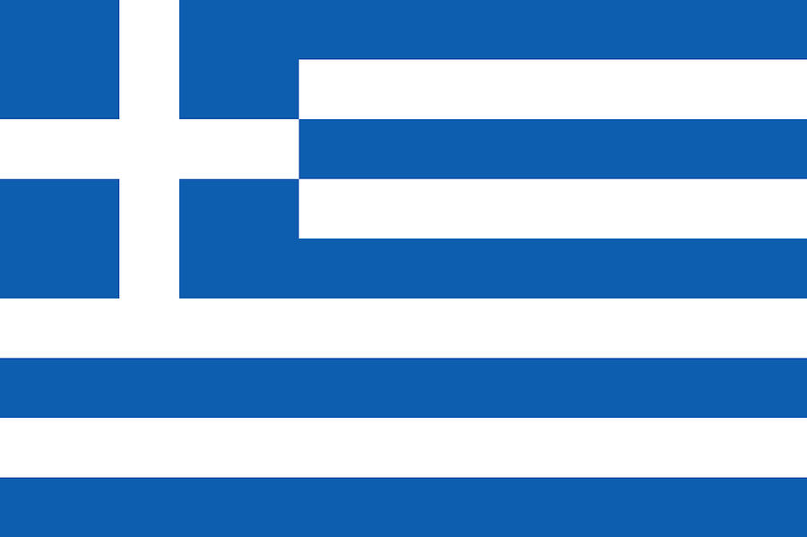 Flag of Greece Photograph by Robert Banach