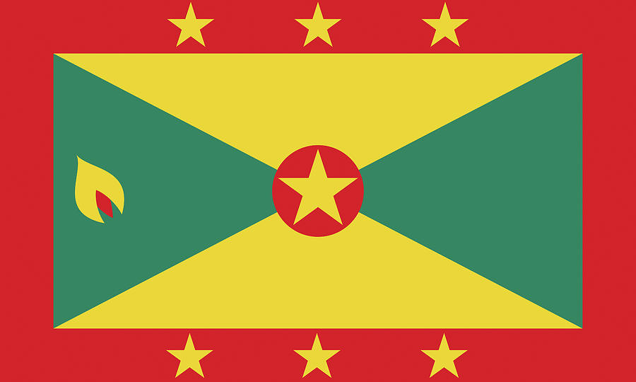 Flag of Grenada Digital Art by Roy Pedersen