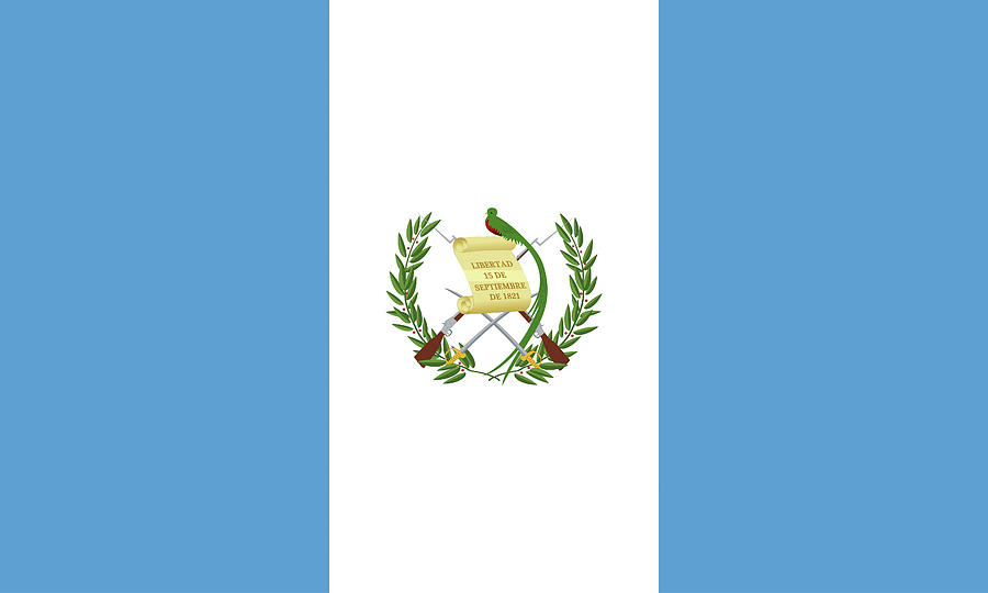 Flag of Guatemala Digital Art by Roy Pedersen