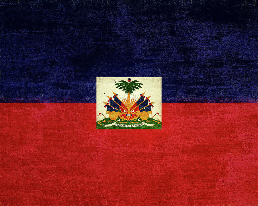 Flag of Haiti Grunge Digital Art by Roy Pedersen