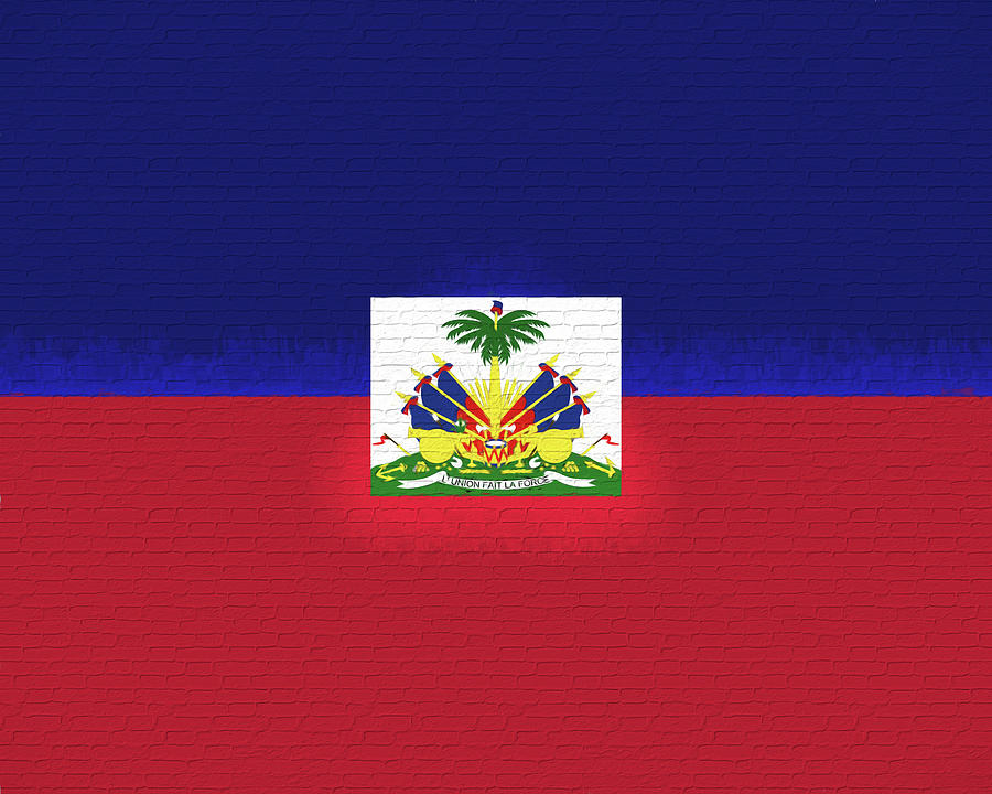 Flag of Haiti Wall Digital Art by Roy Pedersen