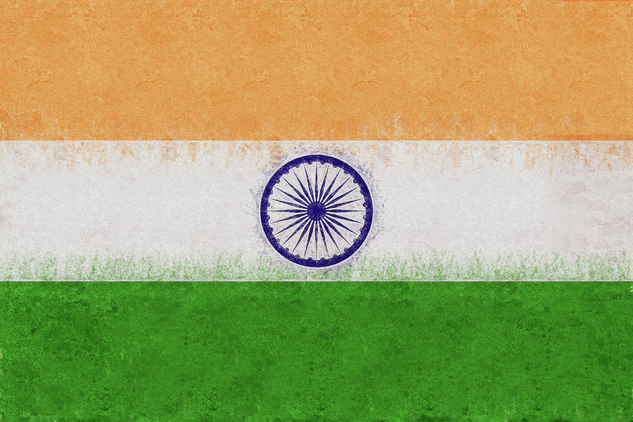 Flag Of India Grunge. Photograph By Roy Pedersen - Fine Art America