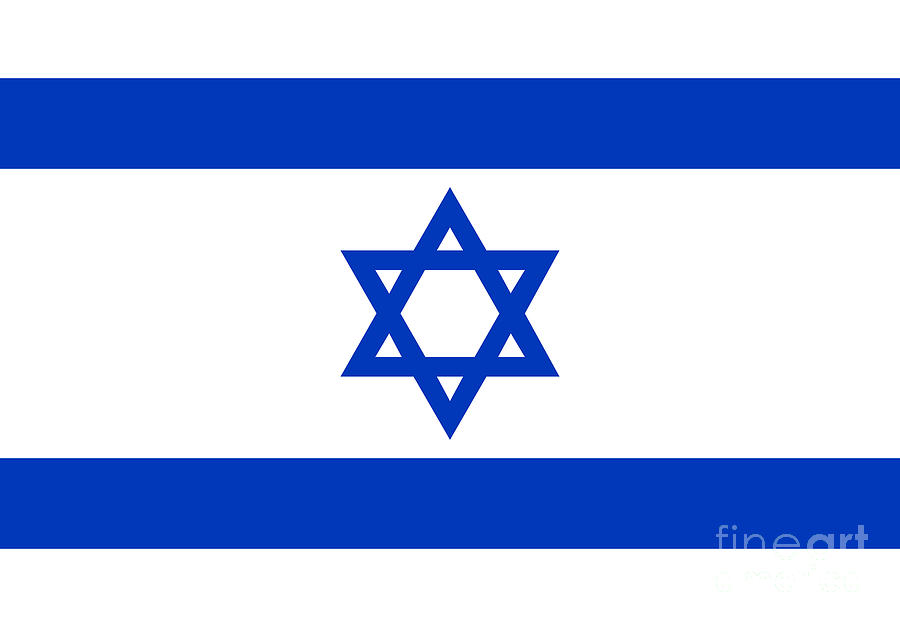 Flag Digital Art - Israeli Flag of Israel by Sterling Gold