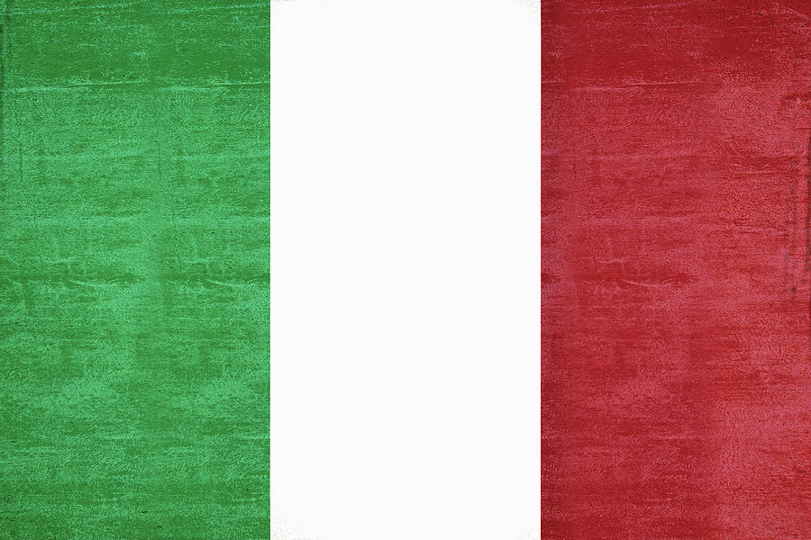 Flag of Italy Grunge Digital Art by Roy Pedersen