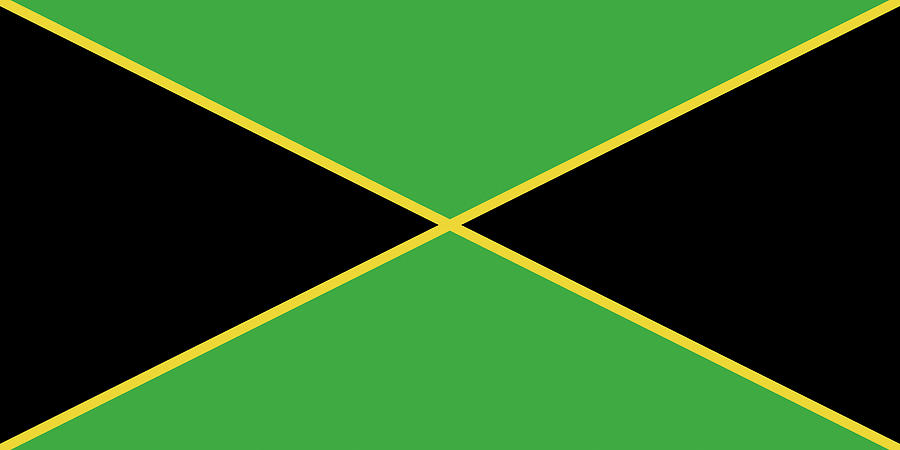 Flag Digital Art - Flag of Jamaica by Roy Pedersen