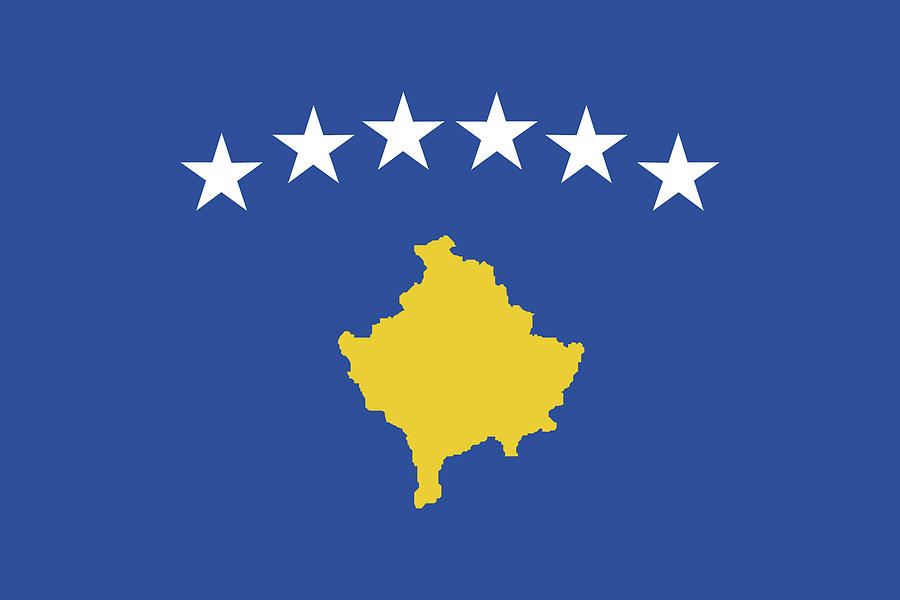 Flag of Kosovo Digital Art by Roy Pedersen