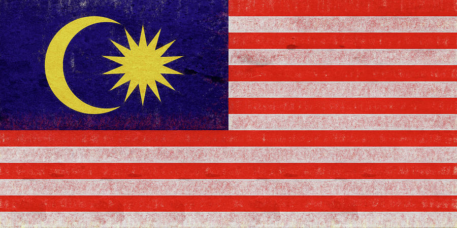 Flag of Malaysia Grunge. Digital Art by Roy Pedersen - Fine Art America