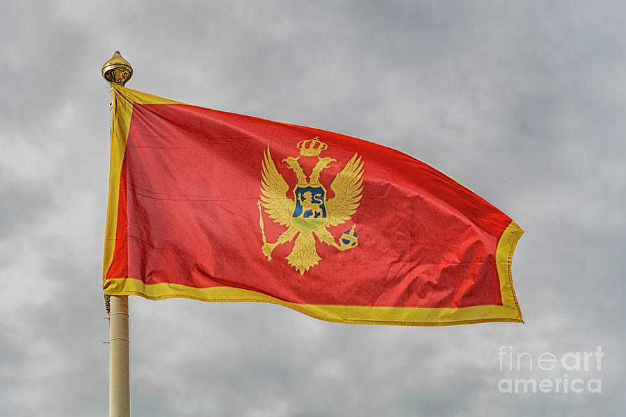 Flag of Montenegro Photograph by Antony McAulay
