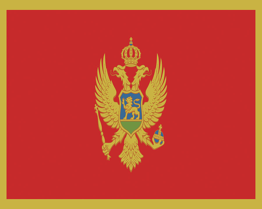 Flag of Montenegro Digital Art by Roy Pedersen