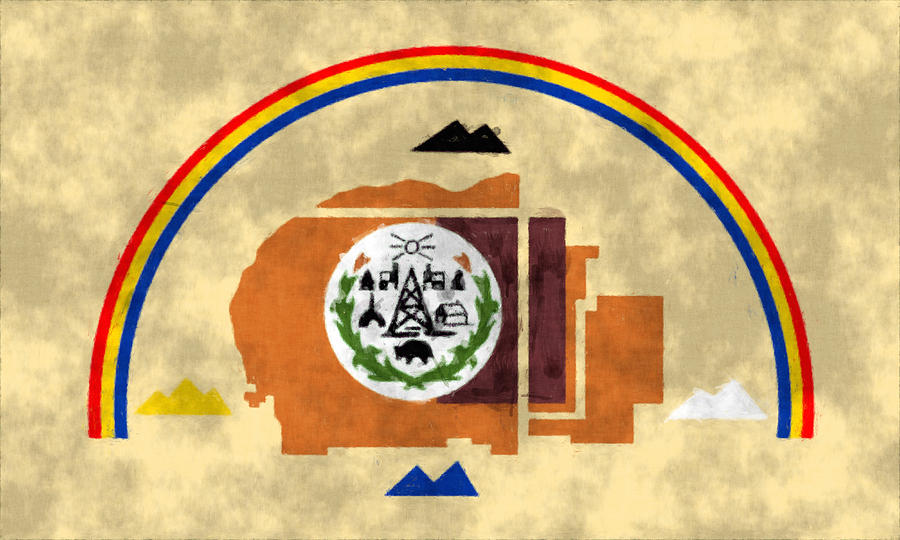 Navajo Nation Digital Art - Flag of Navajo Nation by World Art Prints And Designs