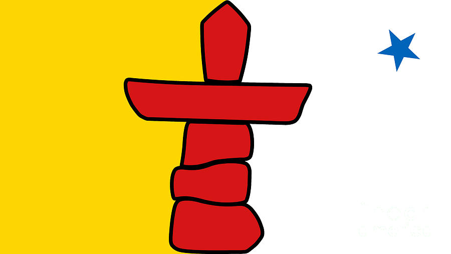 Nunavut Flag Digital Art by Sterling Gold