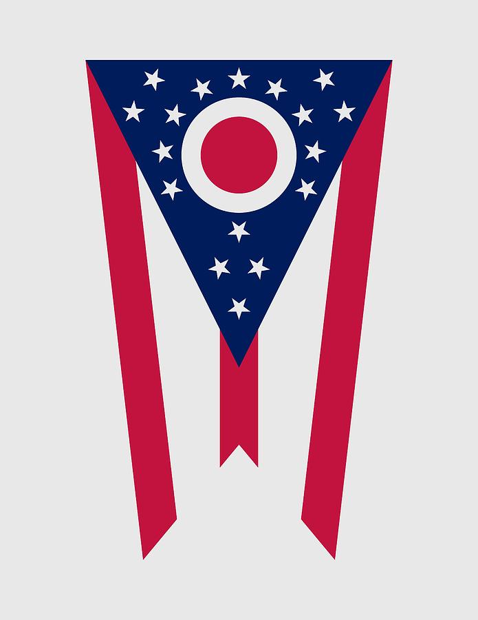 Flag of Ohio Digital Art by War Is Hell Store