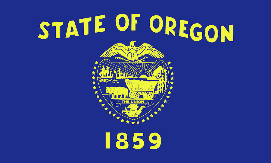 Flag of Oregon Digital Art by Roy Pedersen