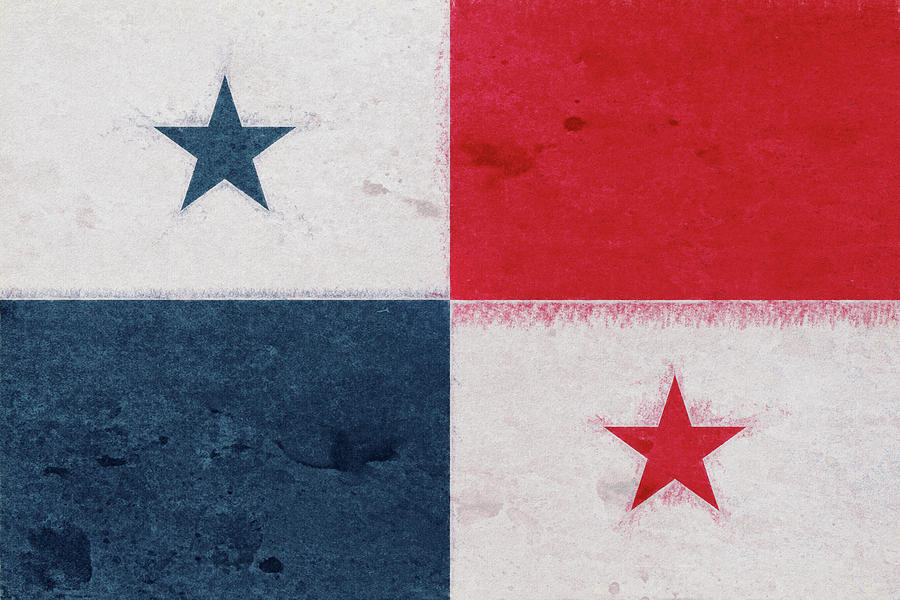 Flag of Panama Grunge. Digital Art by Roy Pedersen - Pixels