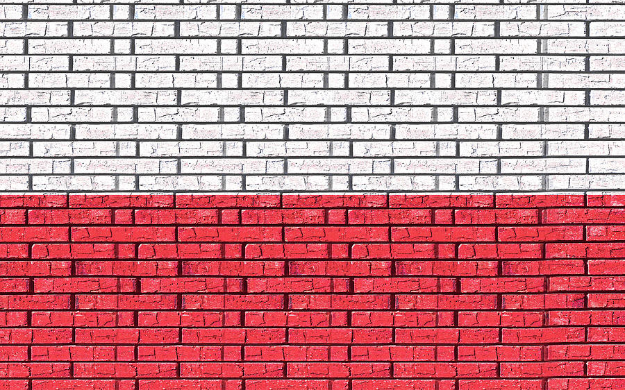 Flag of Poland Graffiti Digital Art by Roy Pedersen