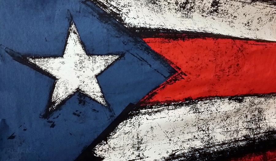 Flag Of Puerto Rico  Photograph by Rob Hans