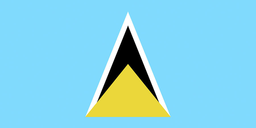 Flag of Saint Lucia Digital Art by Roy Pedersen