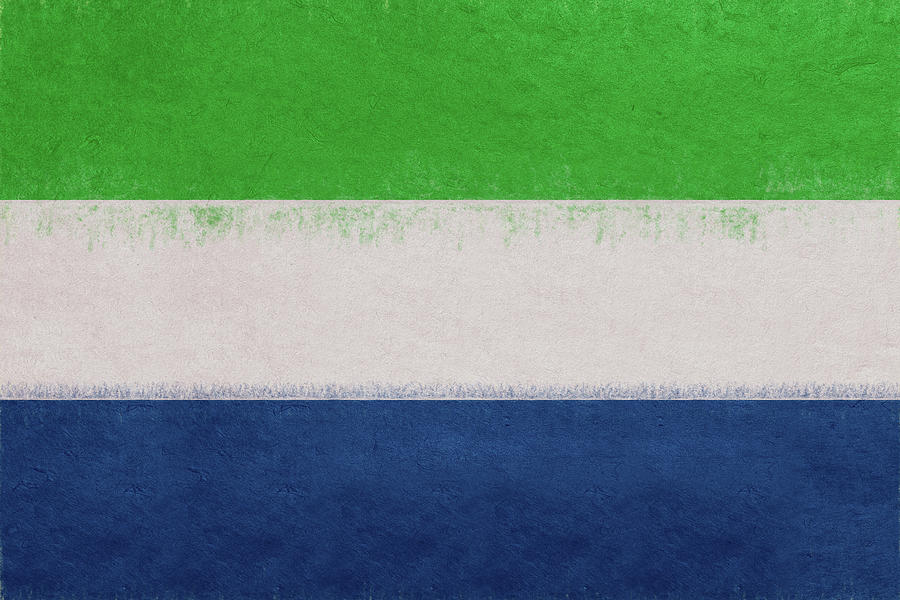 Flag of Sierra Leone Grunge Digital Art by Roy Pedersen - Pixels