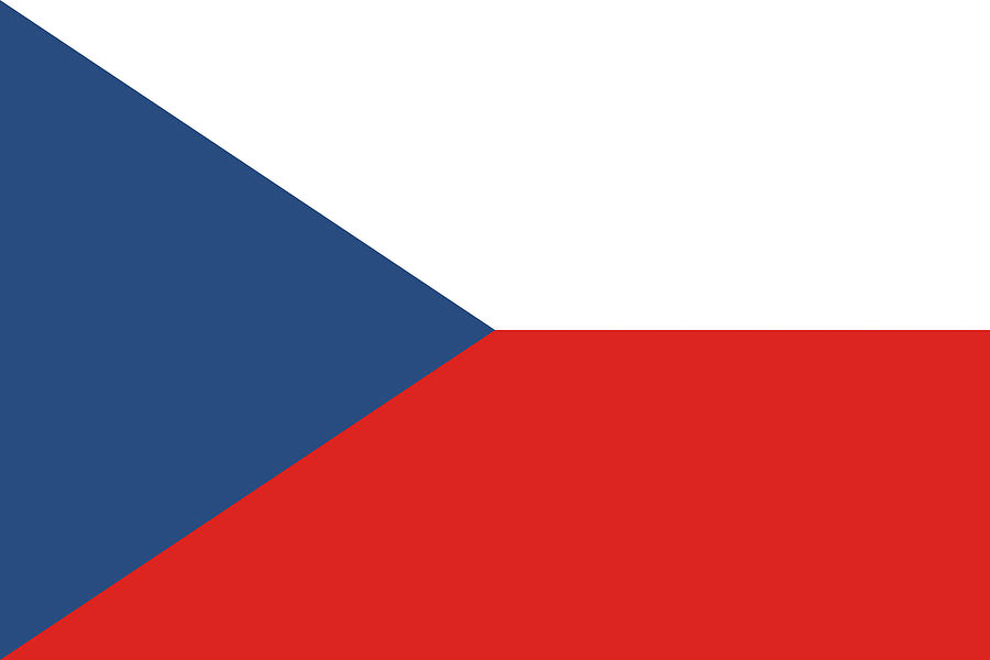 Flag of the Czech Republic Digital Art by Roy Pedersen