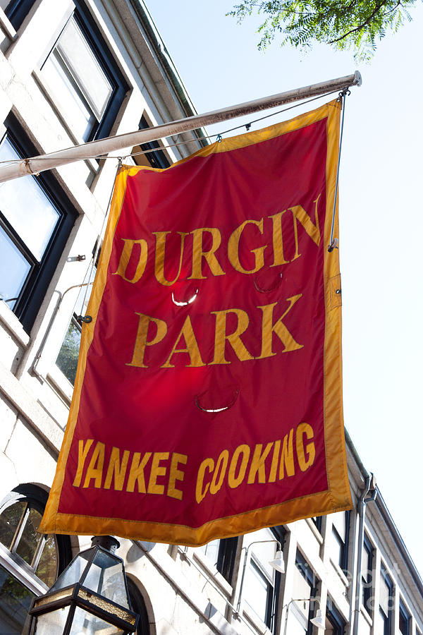 Flag of the Historic Durgin Park Restaurant Photograph by Thomas Marchessault