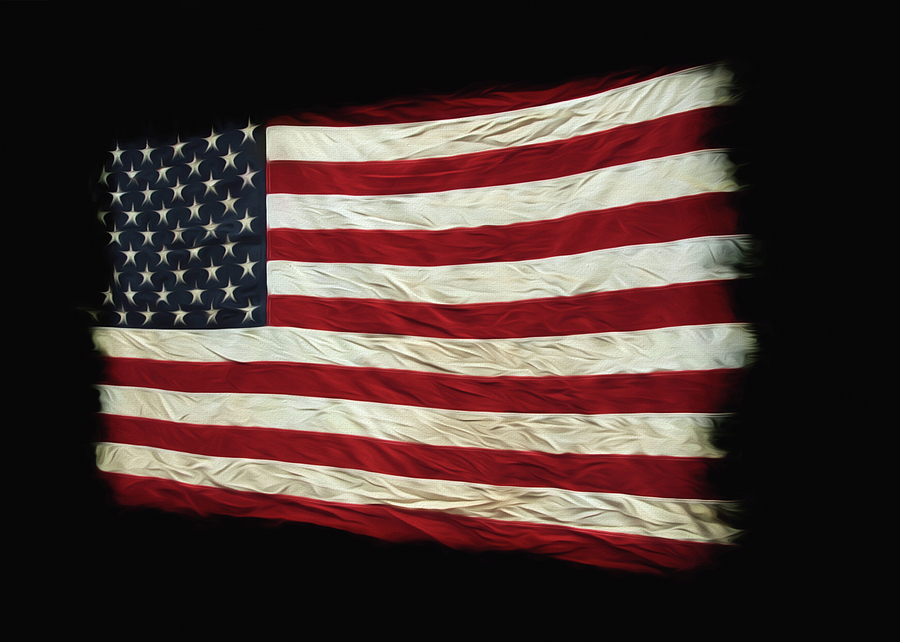 Flag of the USA Photograph by Steven Michael