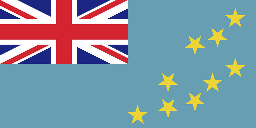 Flag of Tuvalu Digital Art by Roy Pedersen