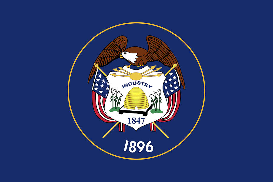 Flag of Utah Digital Art by Roy Pedersen
