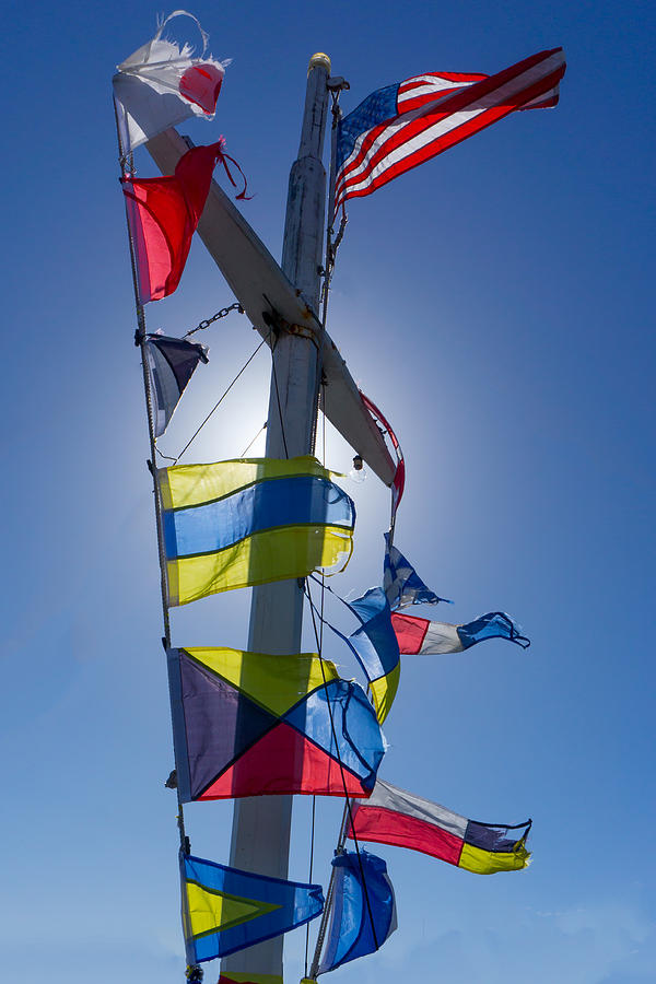Flags Ahoy Photograph by Derek Dean
