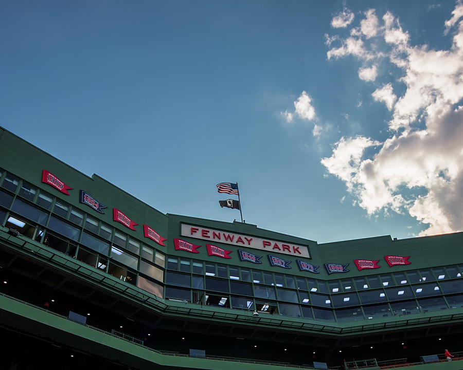 Flags over Fenway Photograph by Tom Gort