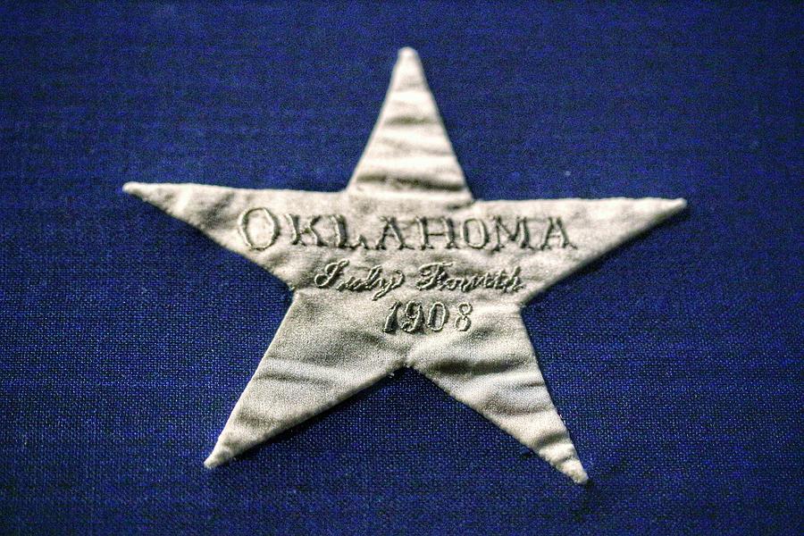 Flags Embroidered Star Photograph by Buck Buchanan