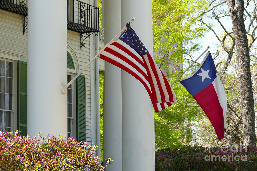 Flags, Goodman Legrand House, Tyler, Texas Photograph