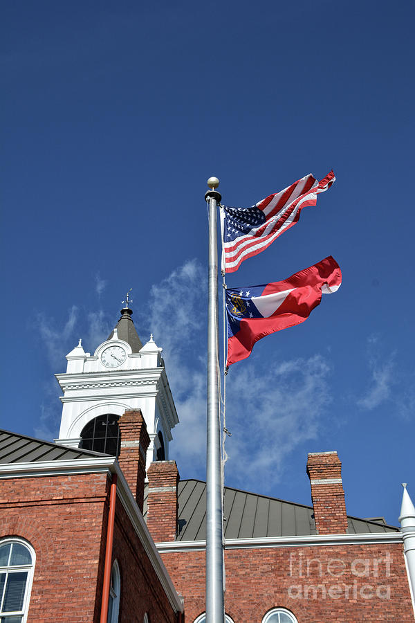 Flags of Georgia Photograph by FineArtRoyal Joshua Mimbs - Fine Art America