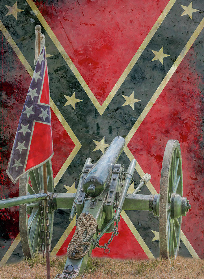 Flags Of The Confederacy Ver Two Digital Art by Randy Steele