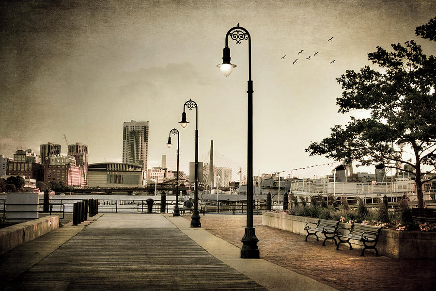 Flagship Wharf - Boston Harbor Photograph by Joann Vitali