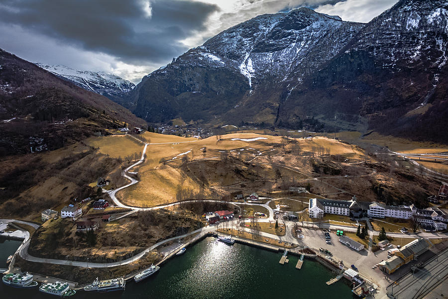 Flam Village Norway Photograph by Adam Rainoff