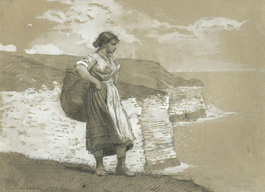 Flamborough Head, England Painting by Winslow Homer