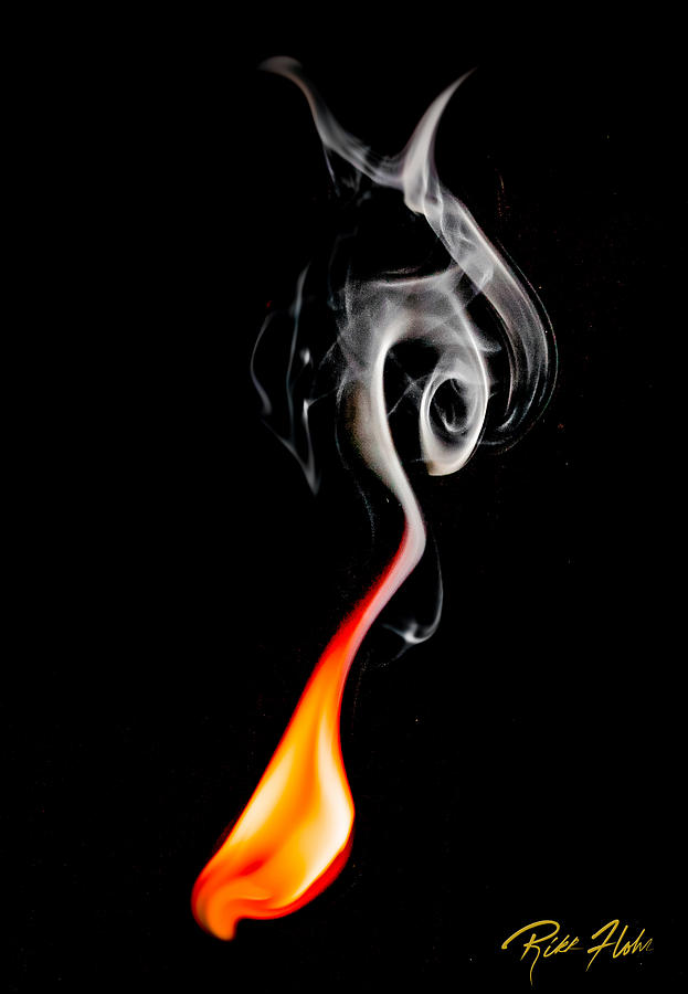 Flame and Smoke Photograph by Rikk Flohr