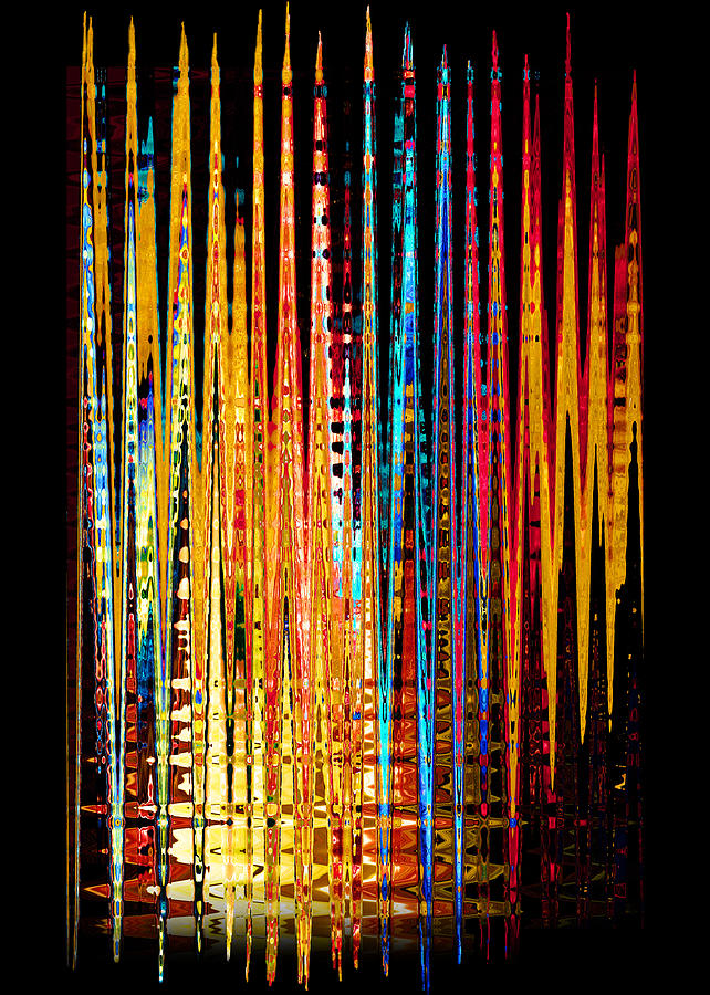 Flame Lines Digital Art by Frances Miller