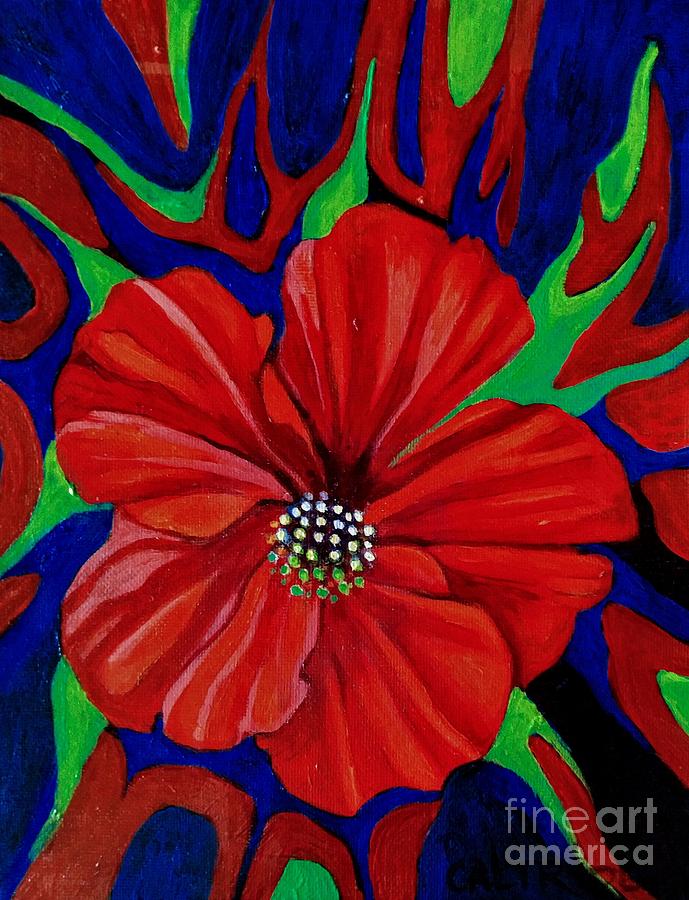 Flame of a Flower Painting by Alison Caltrider