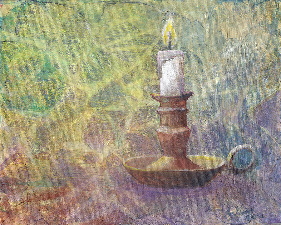 Still Life Painting - Flame of Hope by Arlissa Vaughn