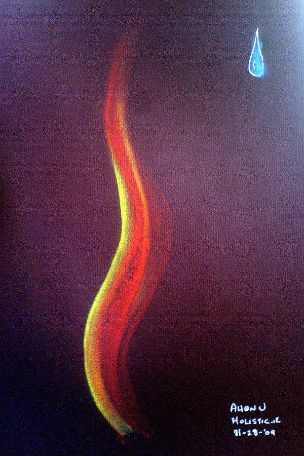 Ancestral Healing Painting - Flame of RA by AHONU Aingeal Rose