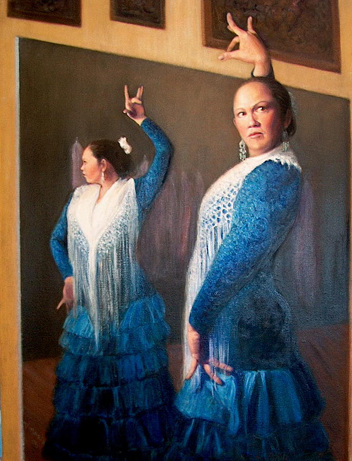 Mirror Painting - Flamenco 3 by Donelli  DiMaria