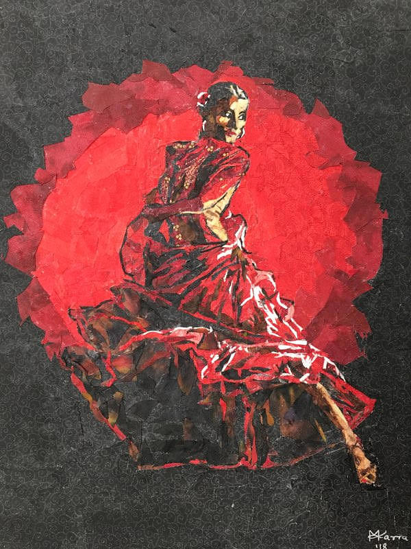 Flamenco 4 Painting by Mihira Karra
