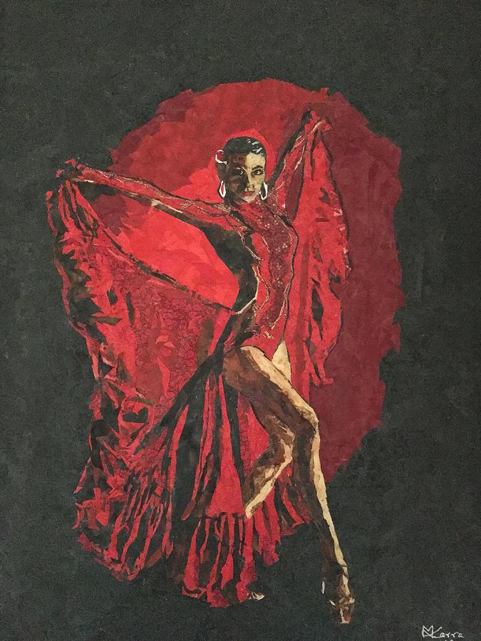 Portrait Painting - Flamenco 6 by Mihira Karra