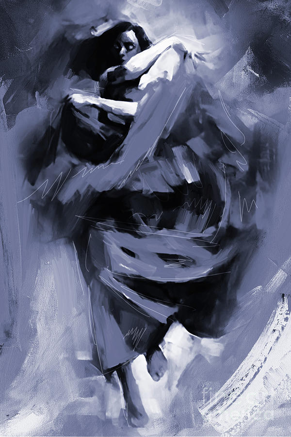 Flamenco Dance 03212a Painting by Gull G
