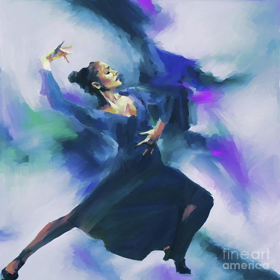 Flamenco Dance art 67H Painting by Gull G